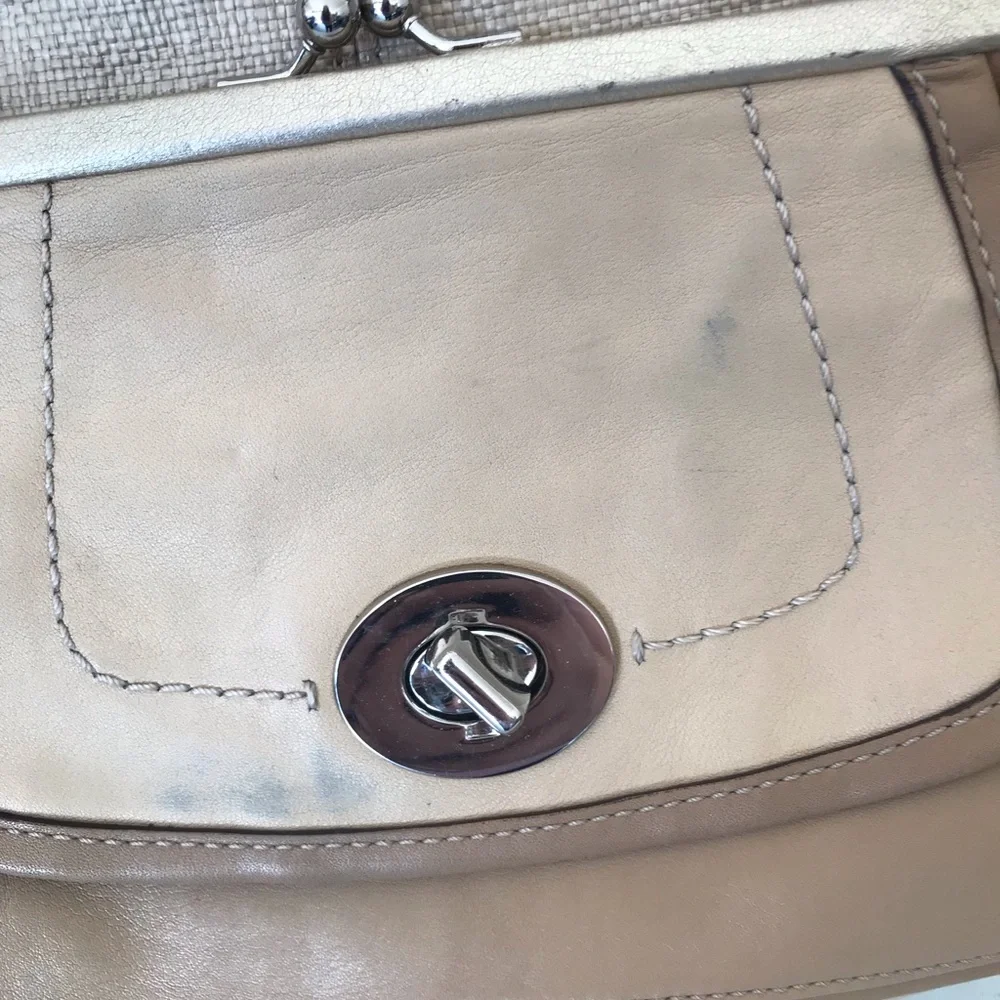 Coach large straw satchel - Picture 2 of 7